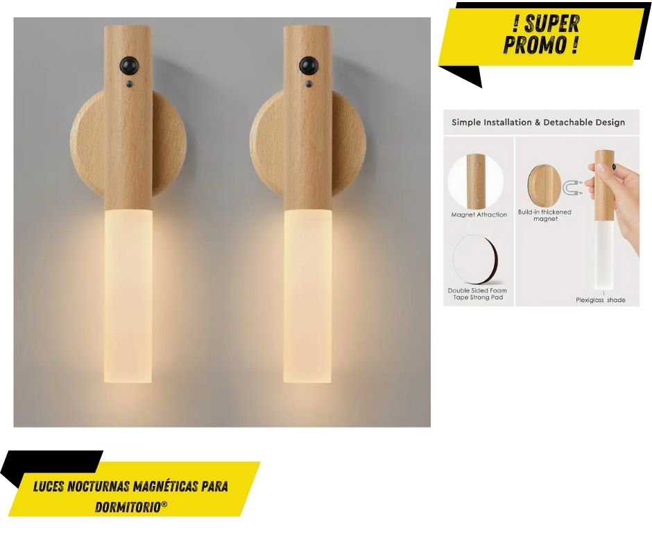 Miniatura 3 de Luces Nocturnas para Dormitorio X2